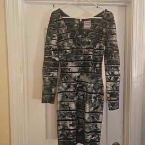 Herve Leger Dark Indigo Bandage Dress - Size Small $450